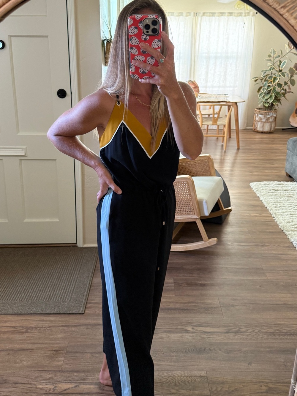 Ted baker color blocked jumpsuit